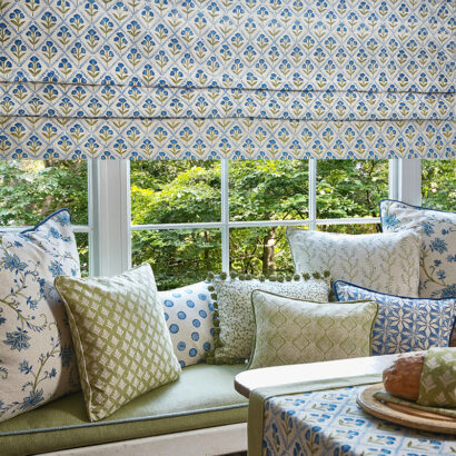 Concept Roman Blinds - Chatsworth Cornflower